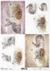 papel de arroz decoupage animales, liebres*Reispapier Decoupage Tiere, Hasen*рисовая бумага, декупаж, зайцы